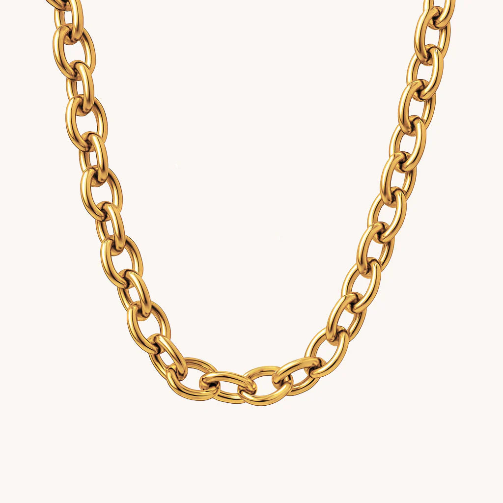 Gold Thick Chain Necklace
