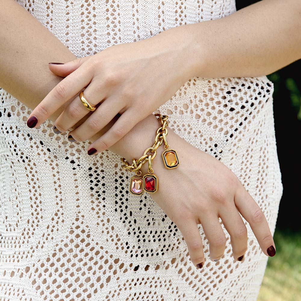Gold Thick Chain Bracelet
