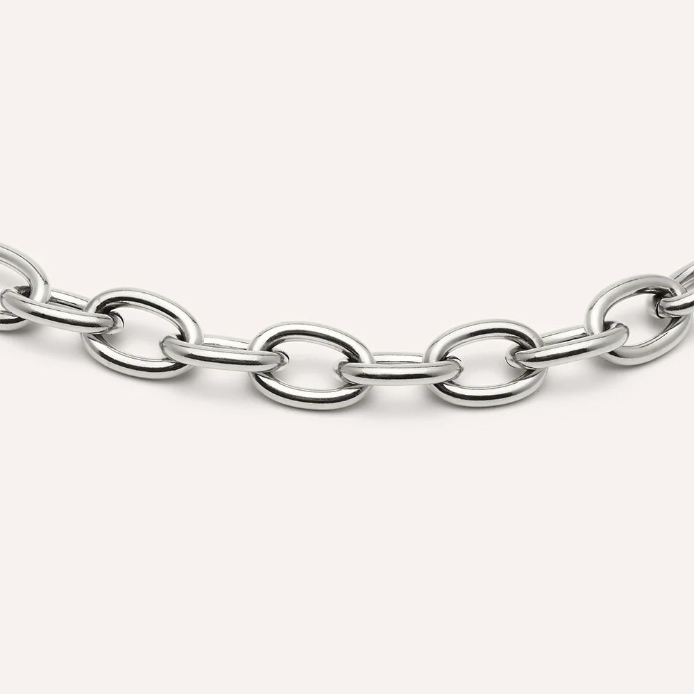 Silver Thick Chain Necklace