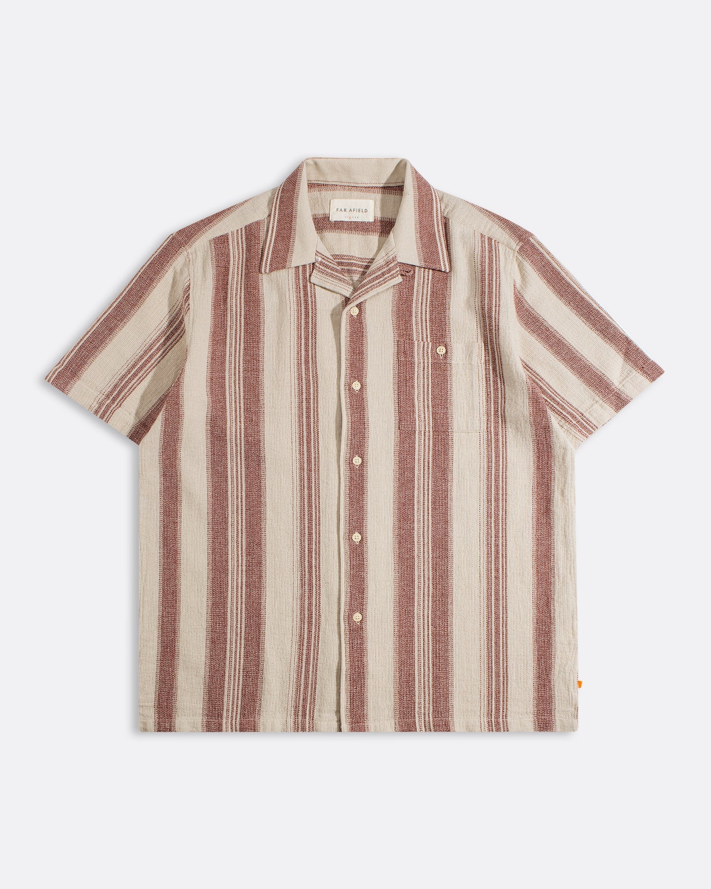 Dobby Red Stripe Selleck Shirt