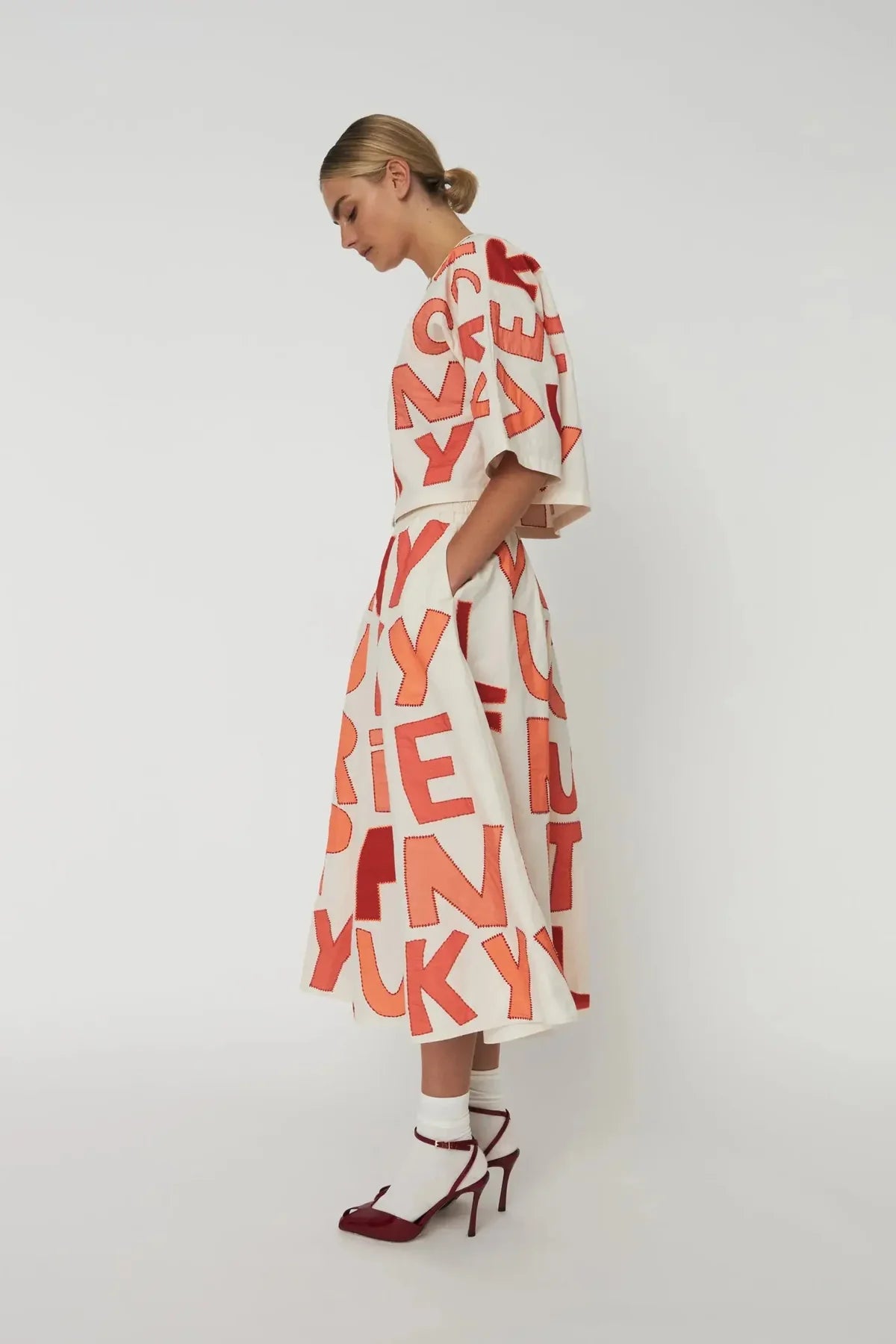 Mixed Red Cruise Skirt
