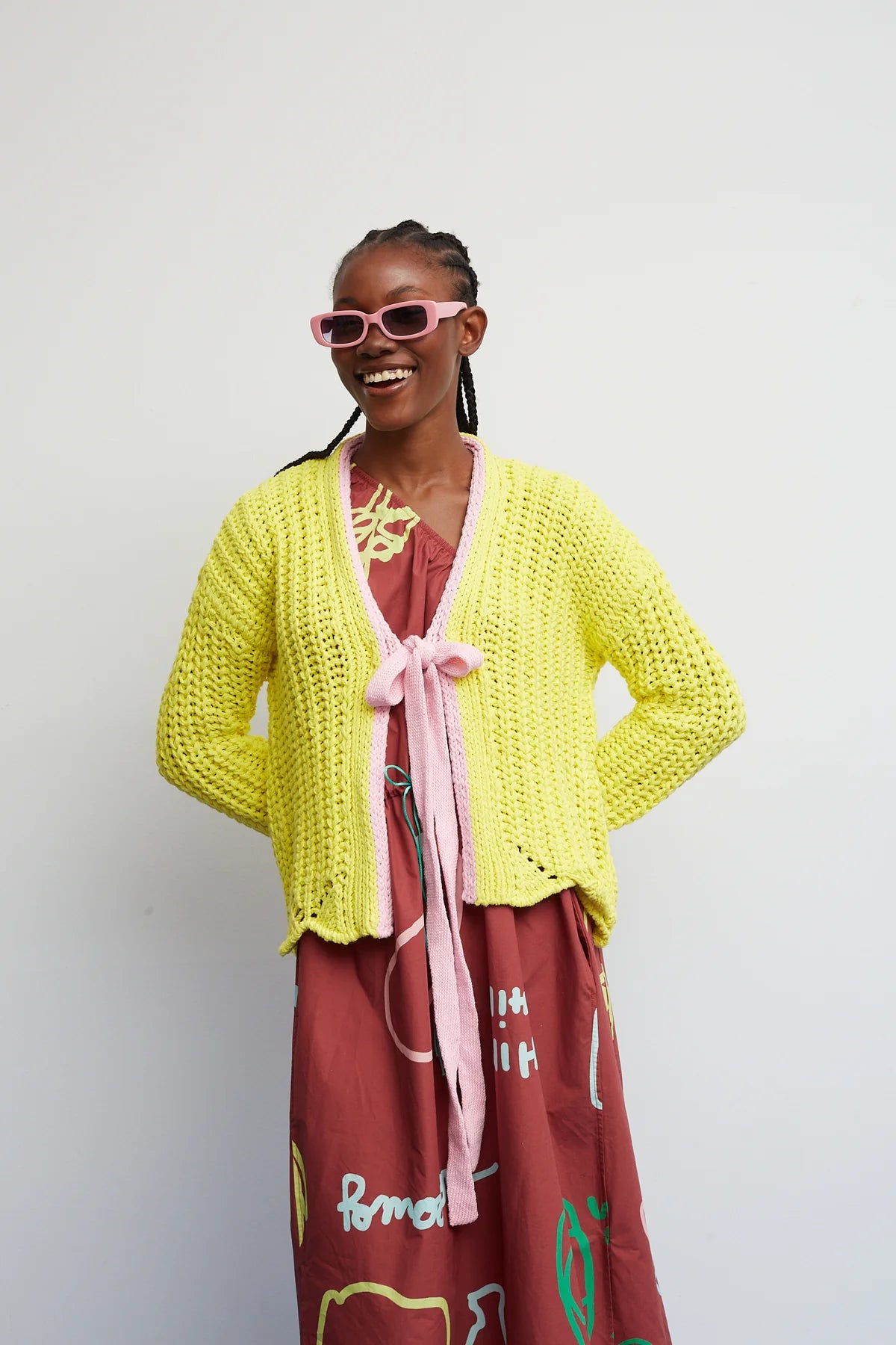 Yellow Trado Cardigan