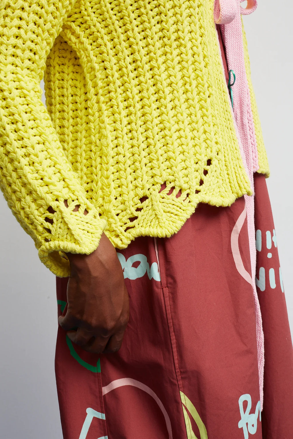 Yellow Trado Cardigan