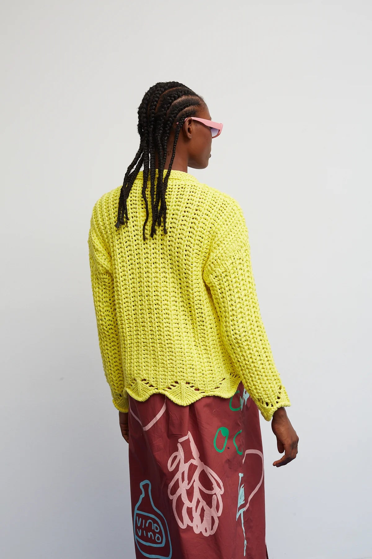 Yellow Trado Cardigan