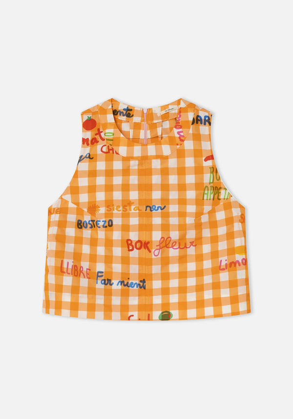 Orange Oliva Top