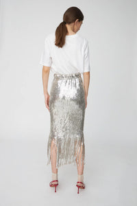 Sequin Fringe Skirt