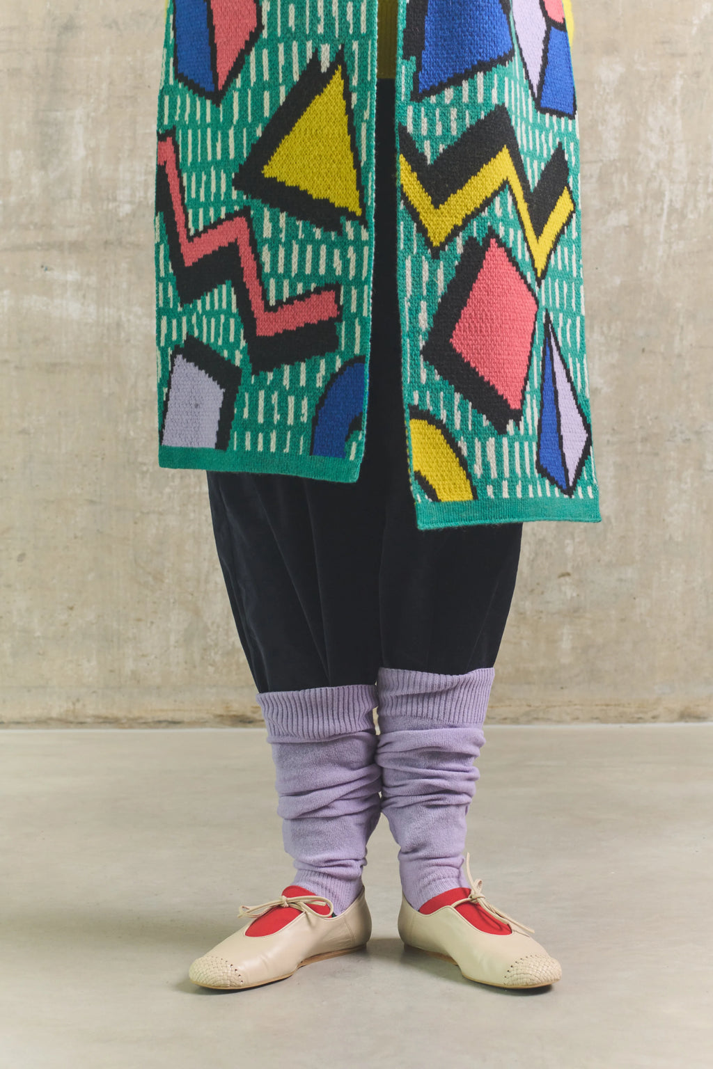 Large Tangent Wool Scarf