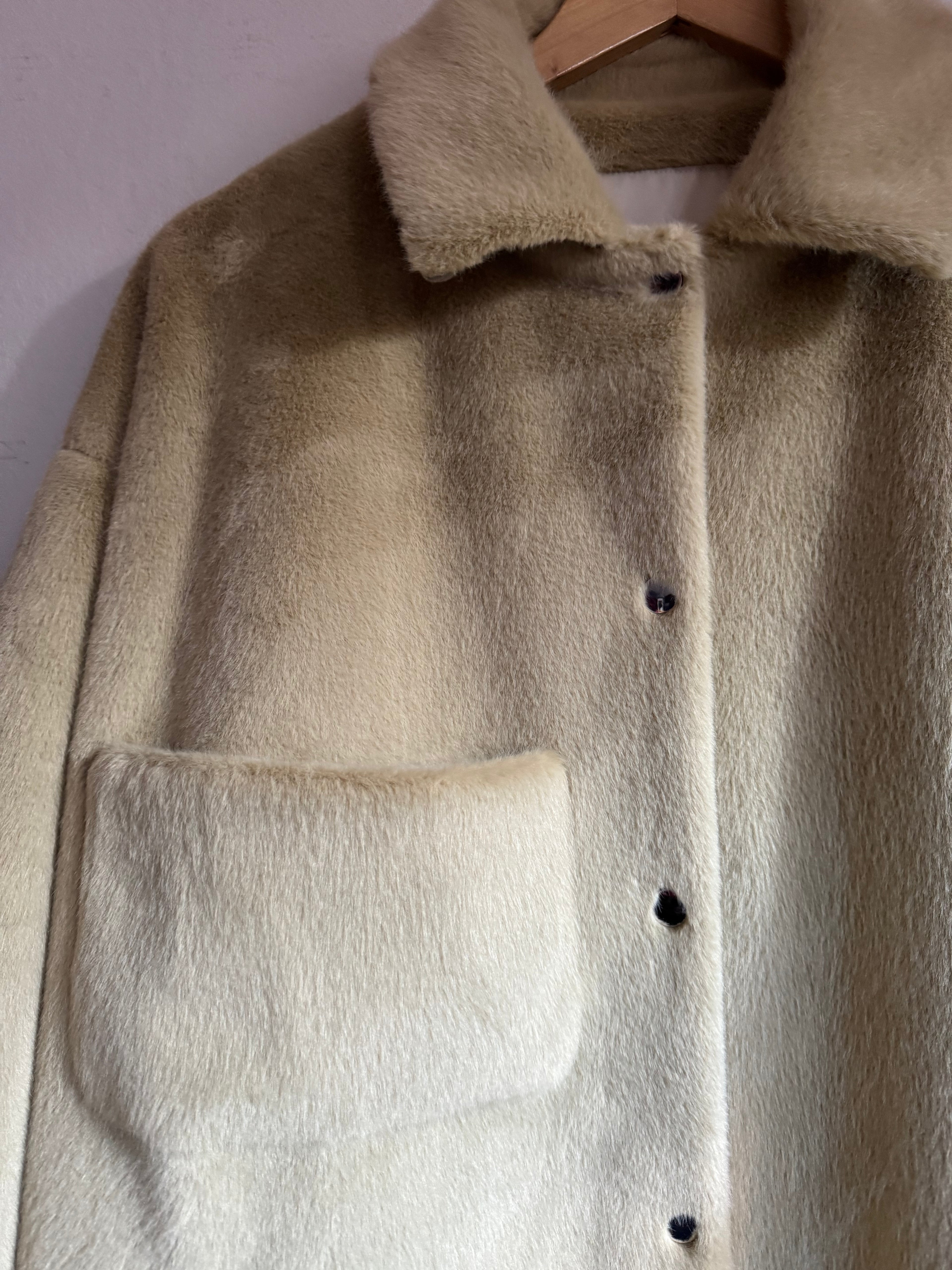 Taupe Abby Oversized Long Coat