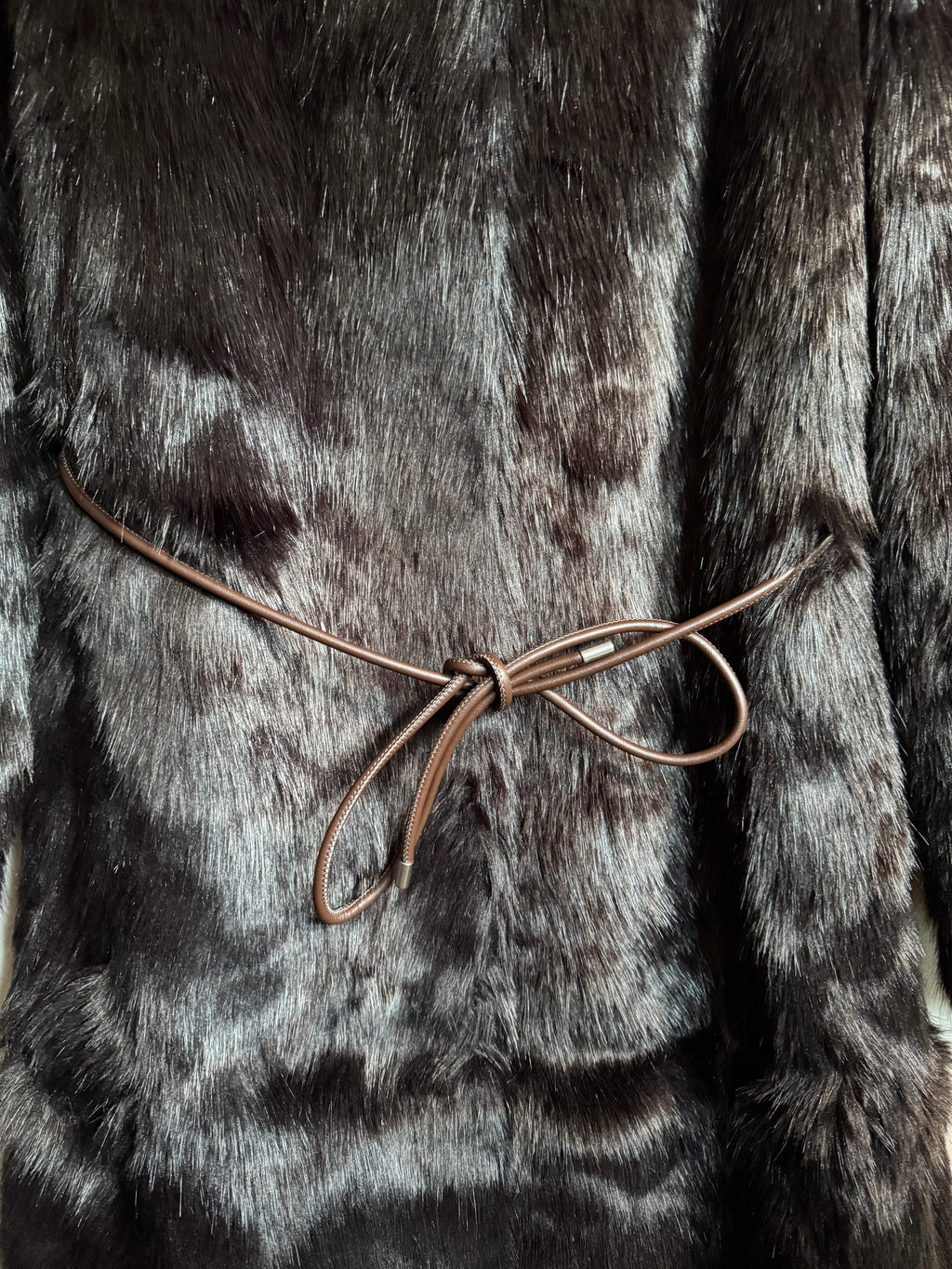 Chocolate Faux Fur Coat