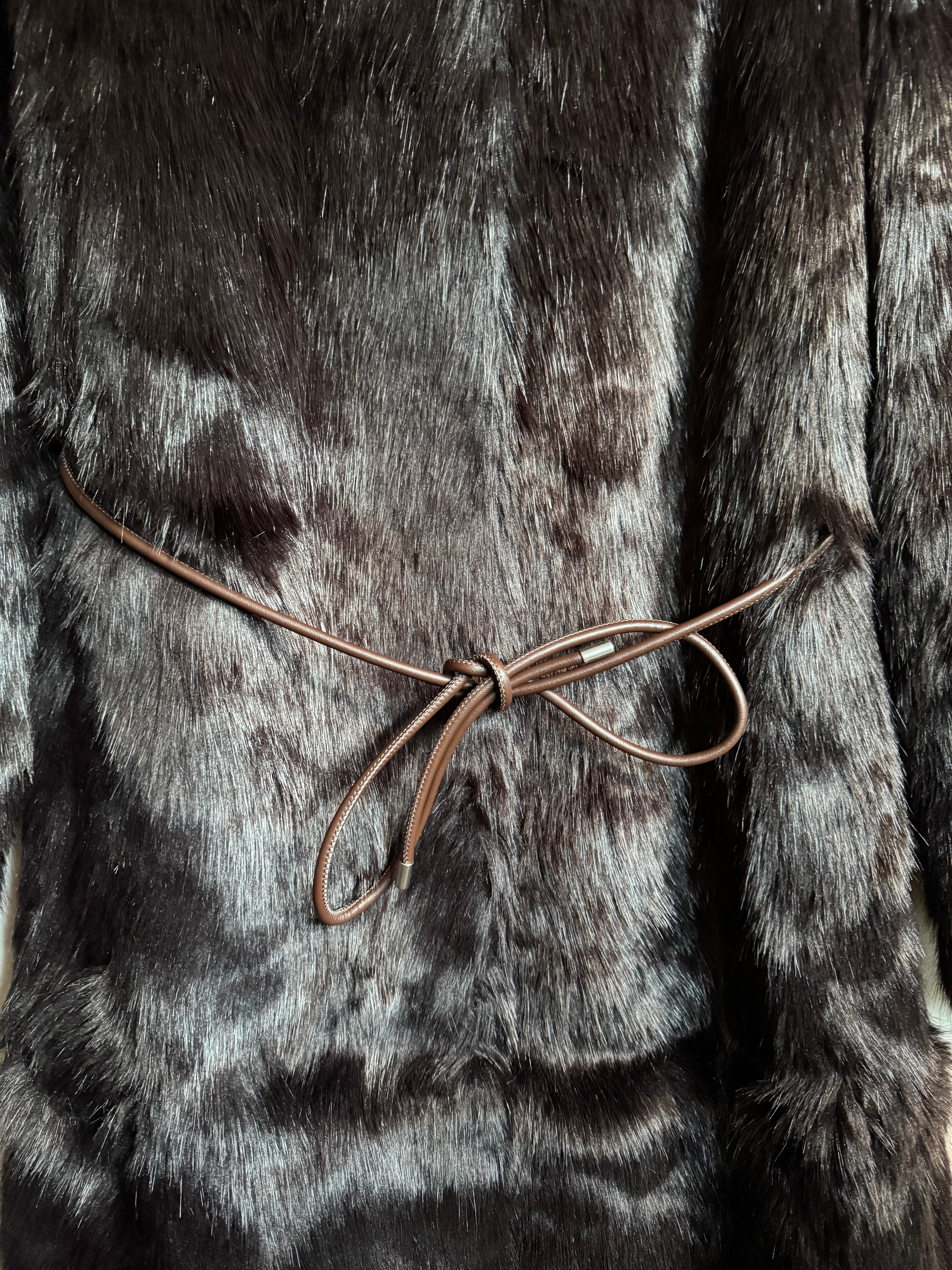 Chocolate Faux Fur Coat