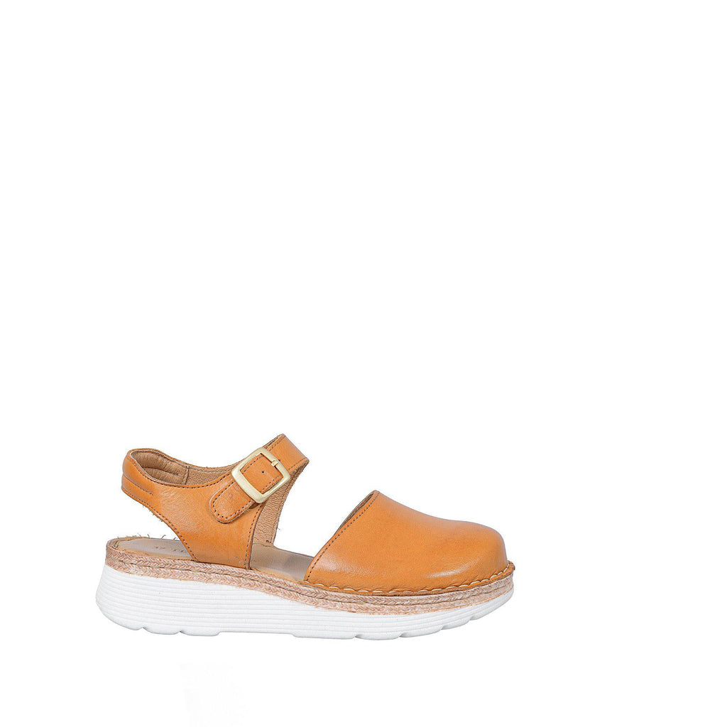 Caramel Closed Toe Sandals