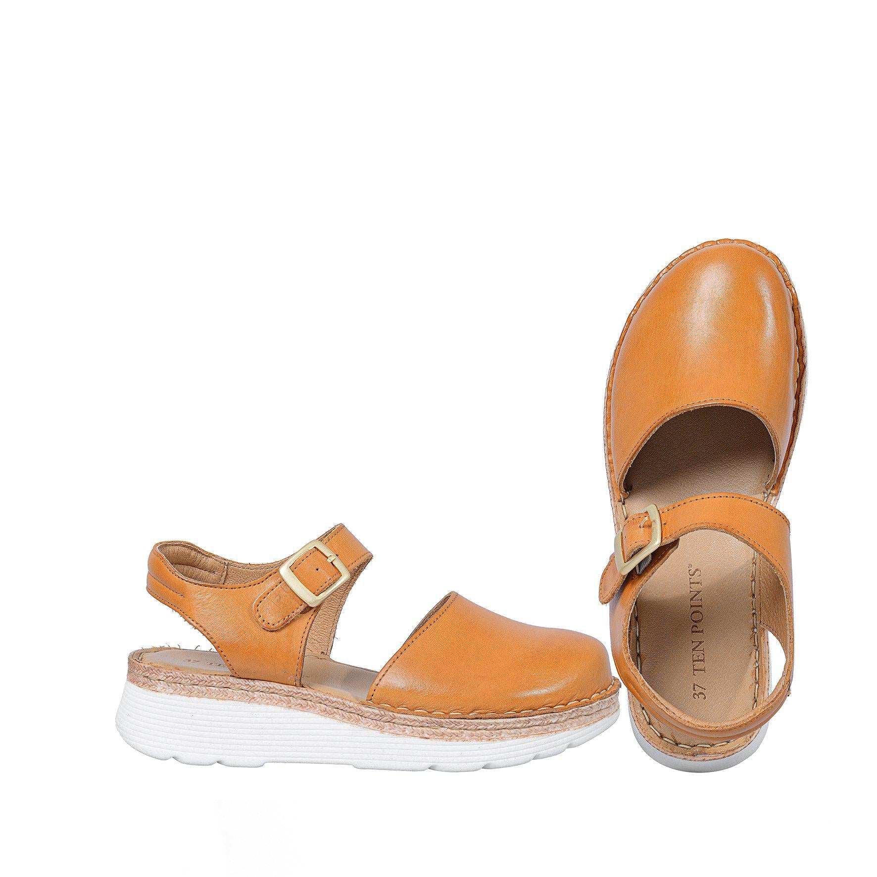 Caramel Closed Toe Sandals