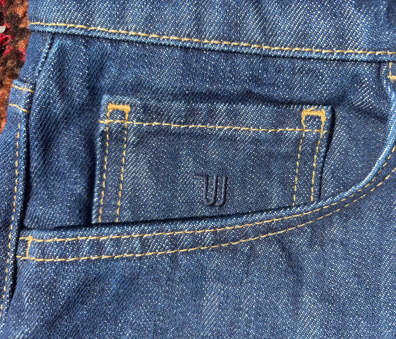 Rinse Pleat Relax Jeans