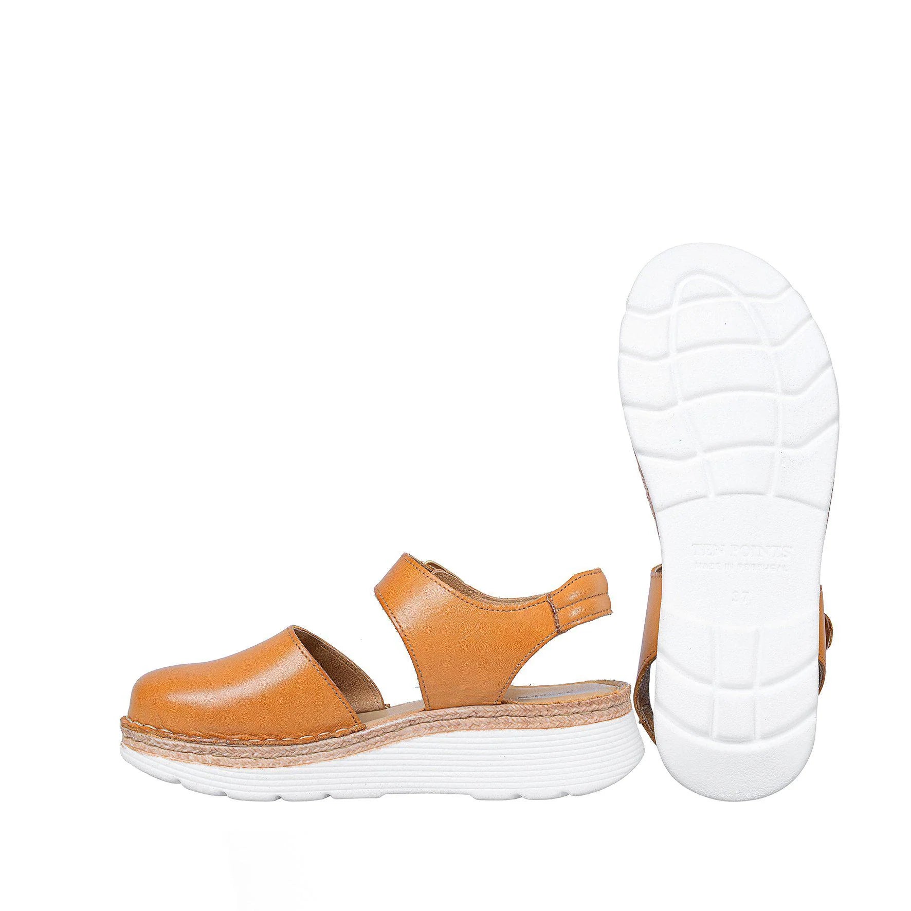Caramel Closed Toe Sandals