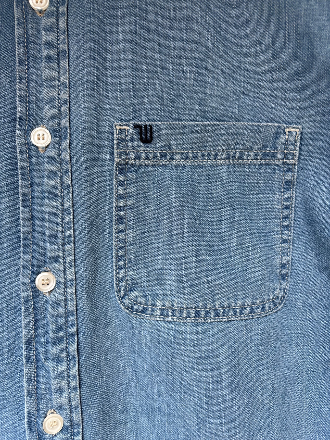 Light Wash Grandpa Shirt