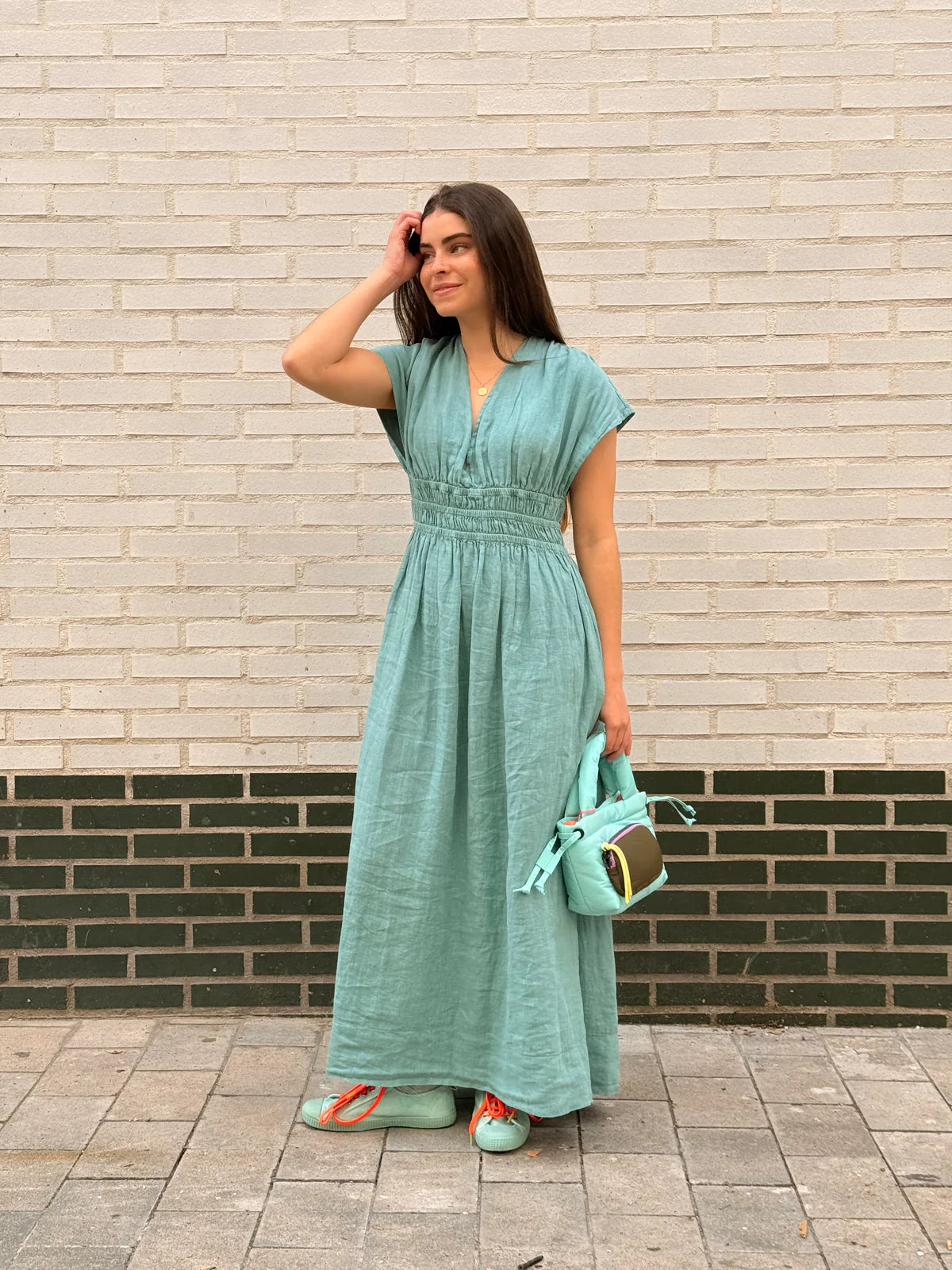 Green Caricia Dress