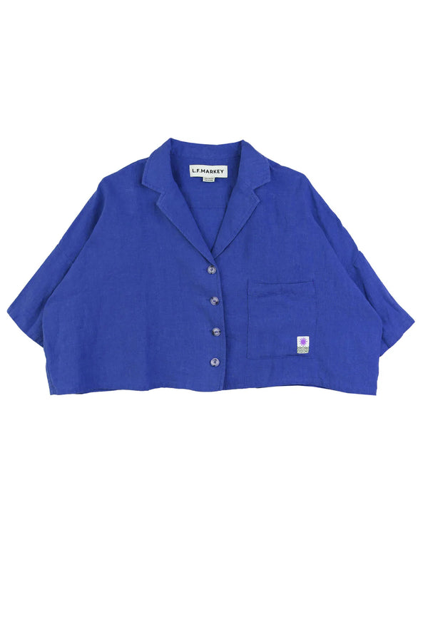 Cobalt Maxim Linen Shirt