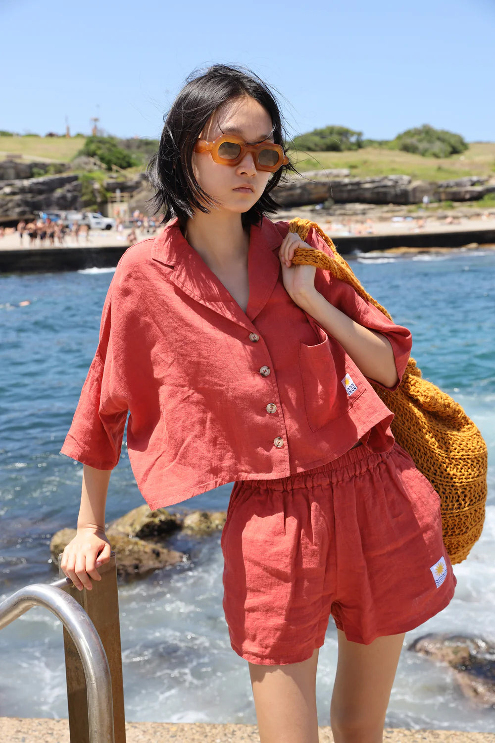 Paprika Maxim Linen Shirt