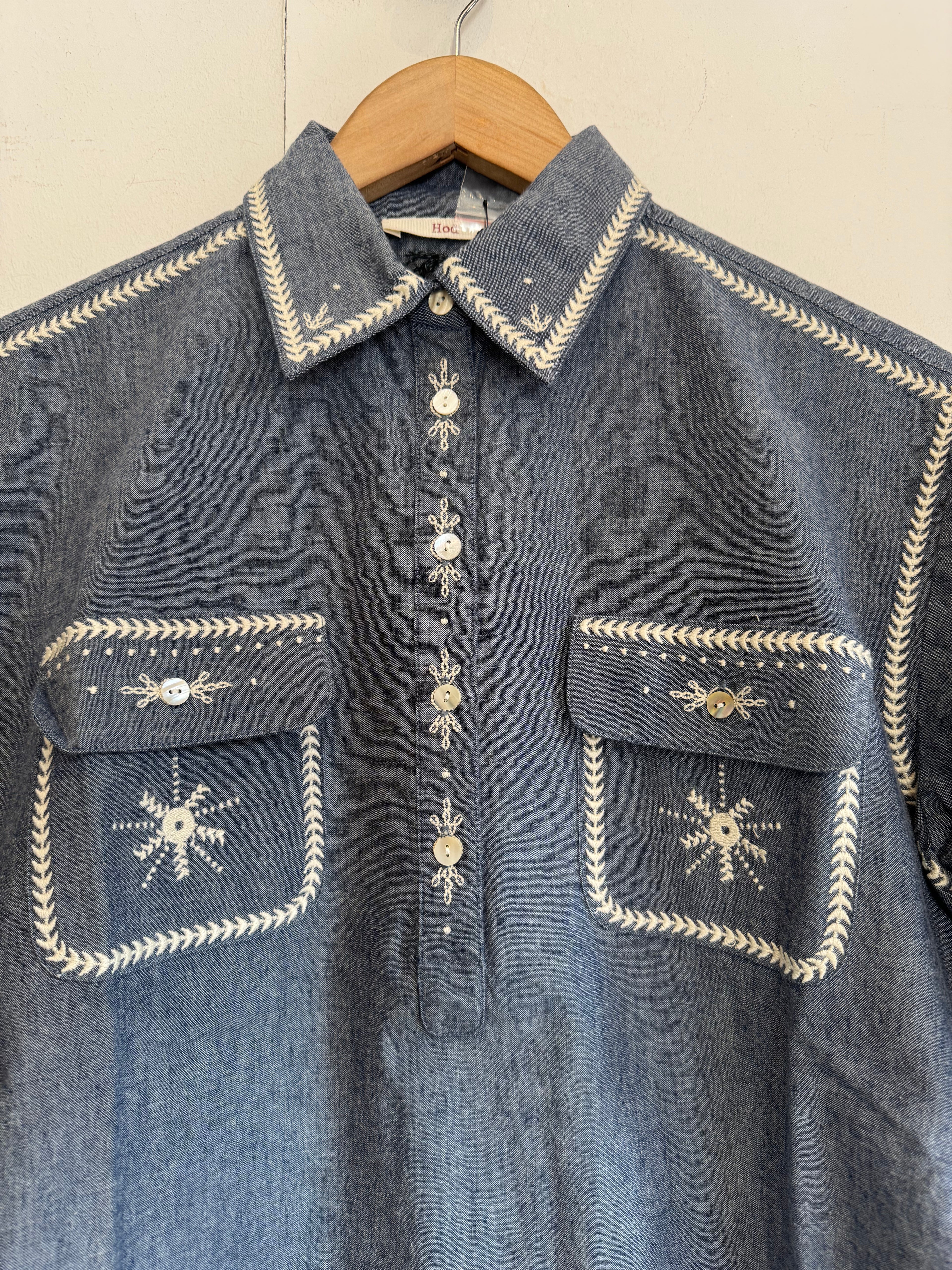 Dark Chambray Blouse