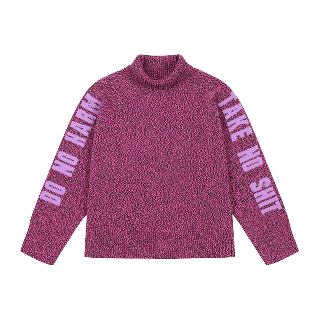 Do No Harm Take No Shit Merino Funnel Jumper