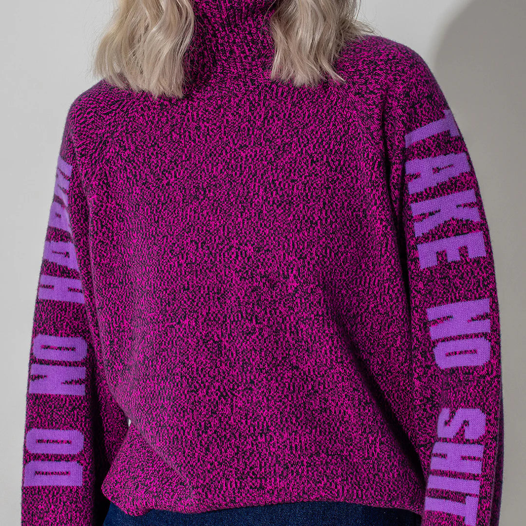 Do No Harm Take No Shit Merino Funnel Jumper