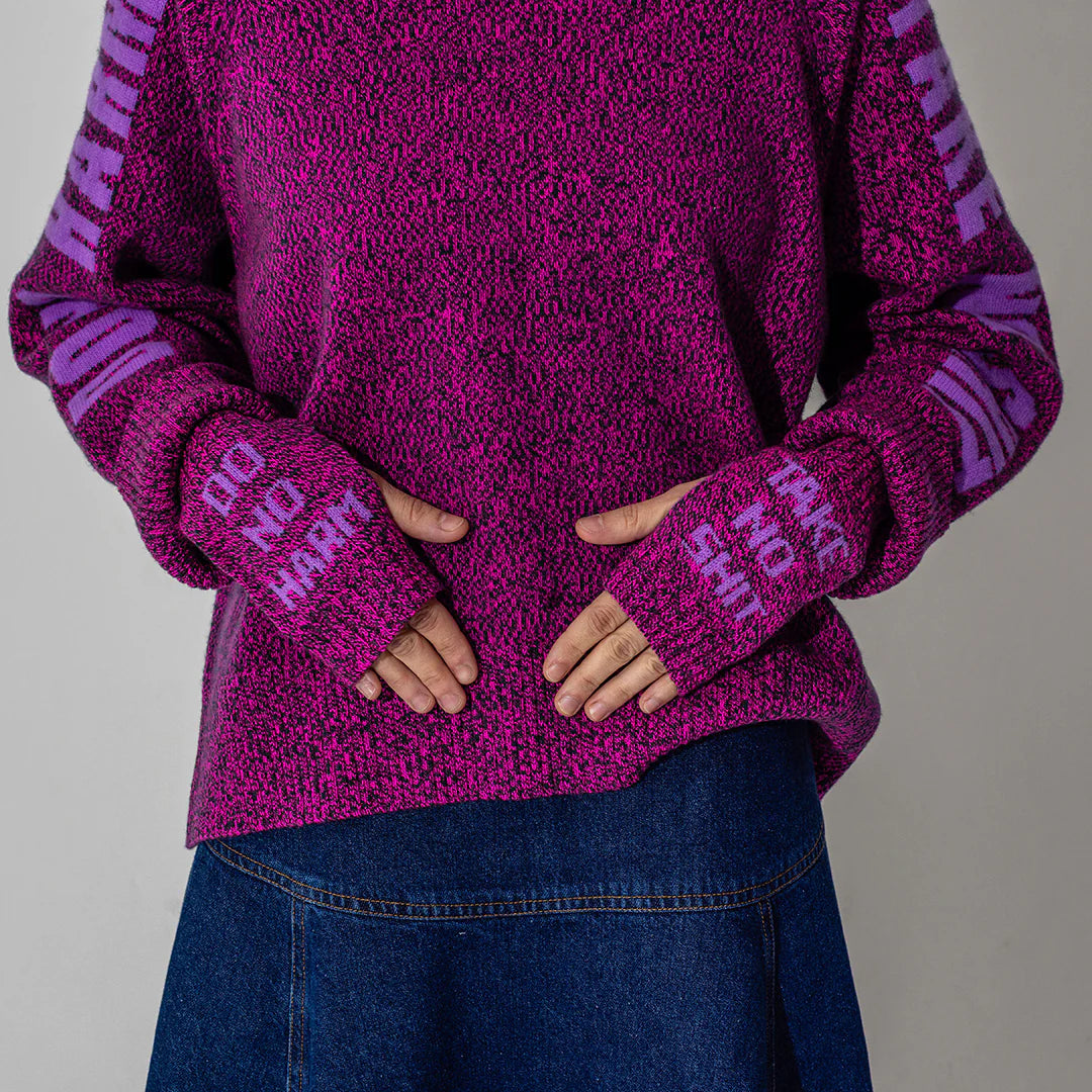 Do No Harm Take No Shit Merino Funnel Jumper