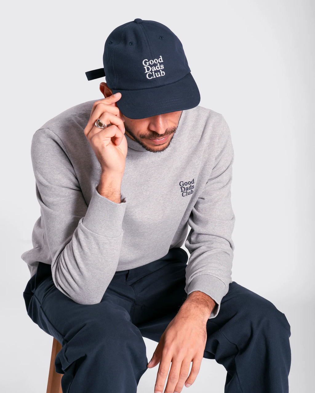 Good Dads Club Embroidered Navy Cap