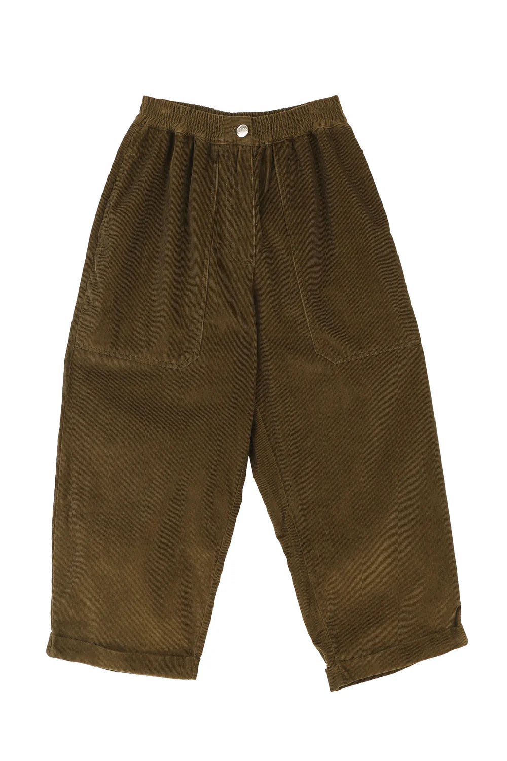 Dark Olive Beckett Crop Trouser