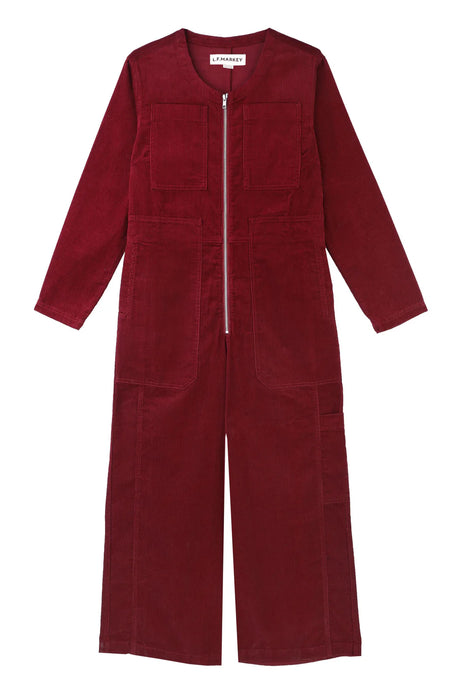 Felix Burgundy Boilersuit-Last One (size 8 fits 10)