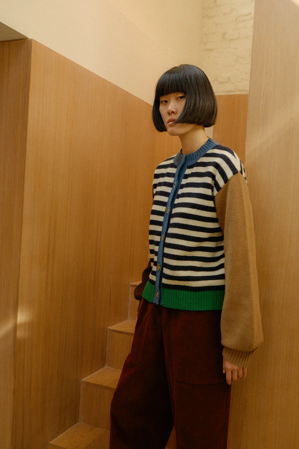 Eval Cardigan Cornwall Stripe