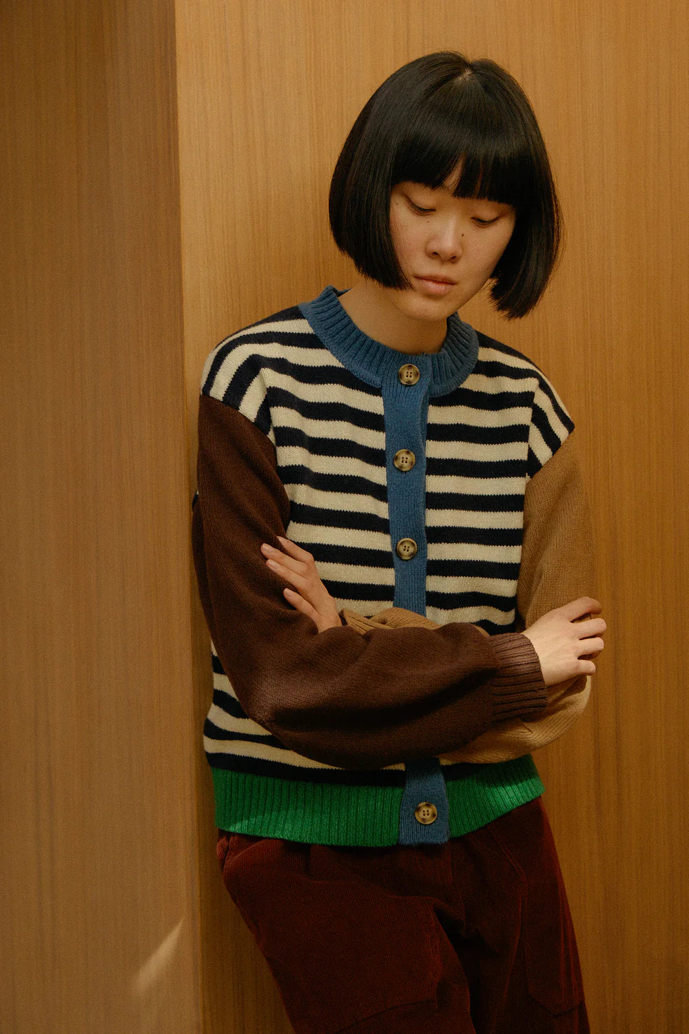 Eval Cardigan Cornwall Stripe