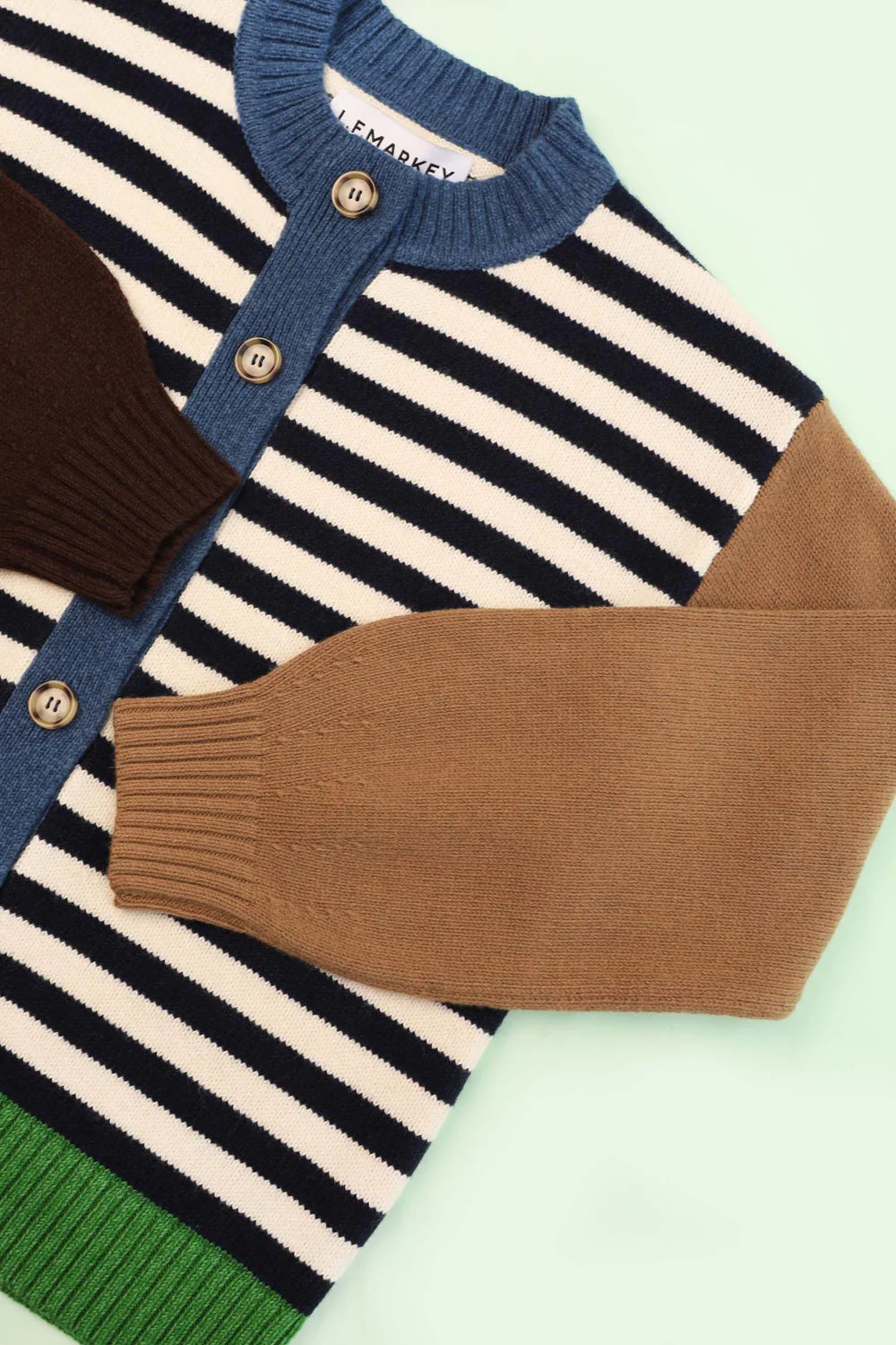 Eval Cardigan Cornwall Stripe