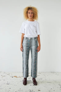 Leather Snake Pants- Last One (size 38)