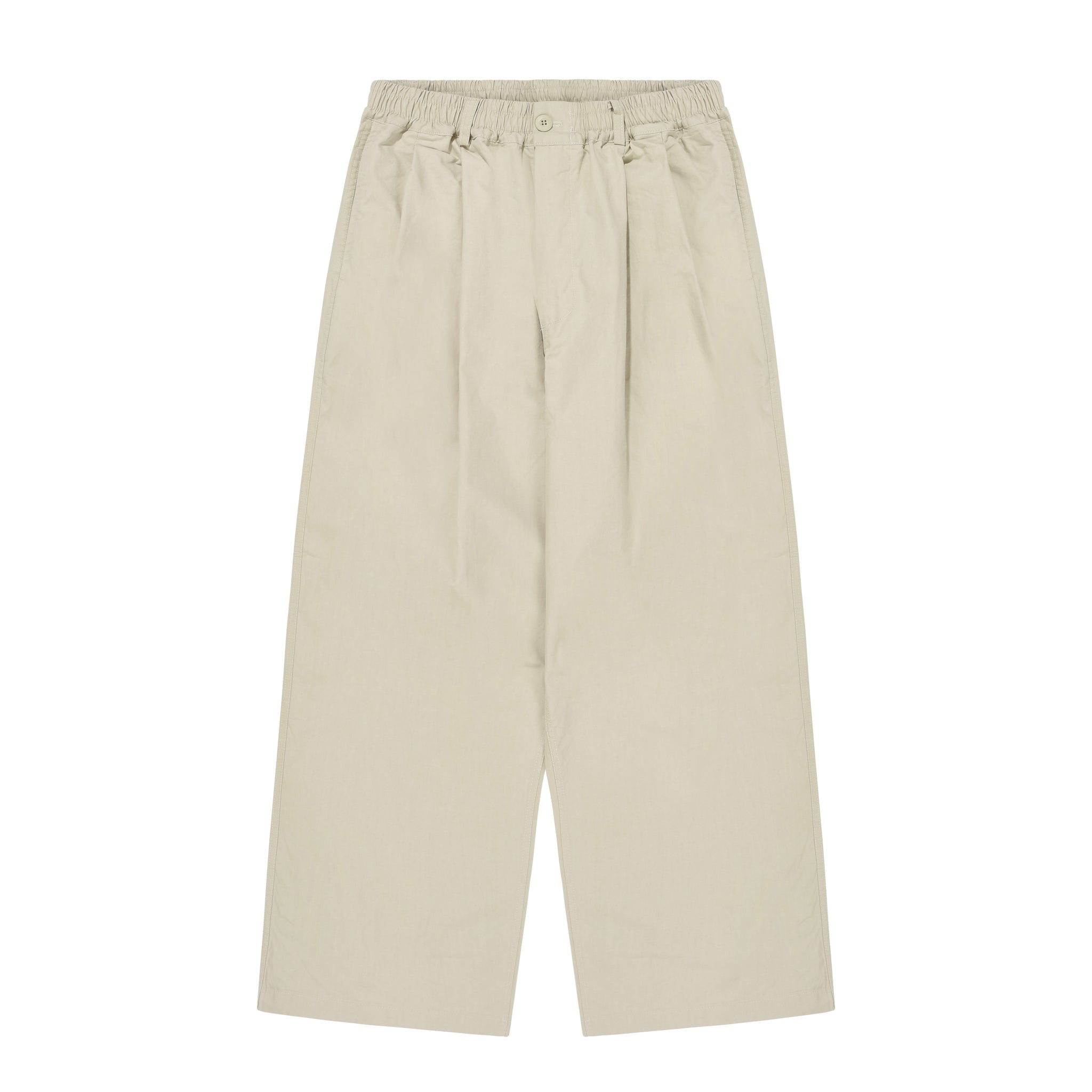 Cream Two Tuck Wide CN Pants