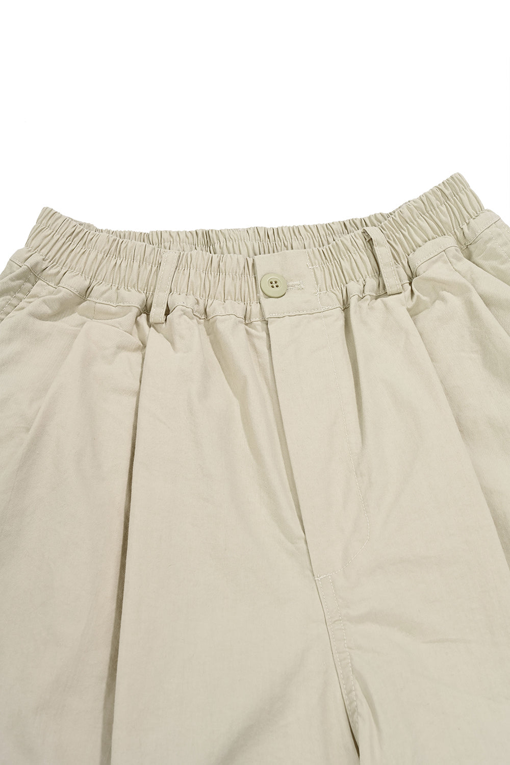 Cream Two Tuck Wide CN Pants