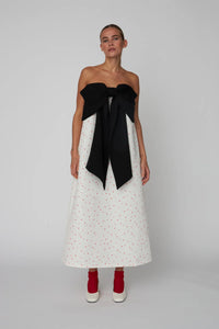 Heart Print Bow Dress