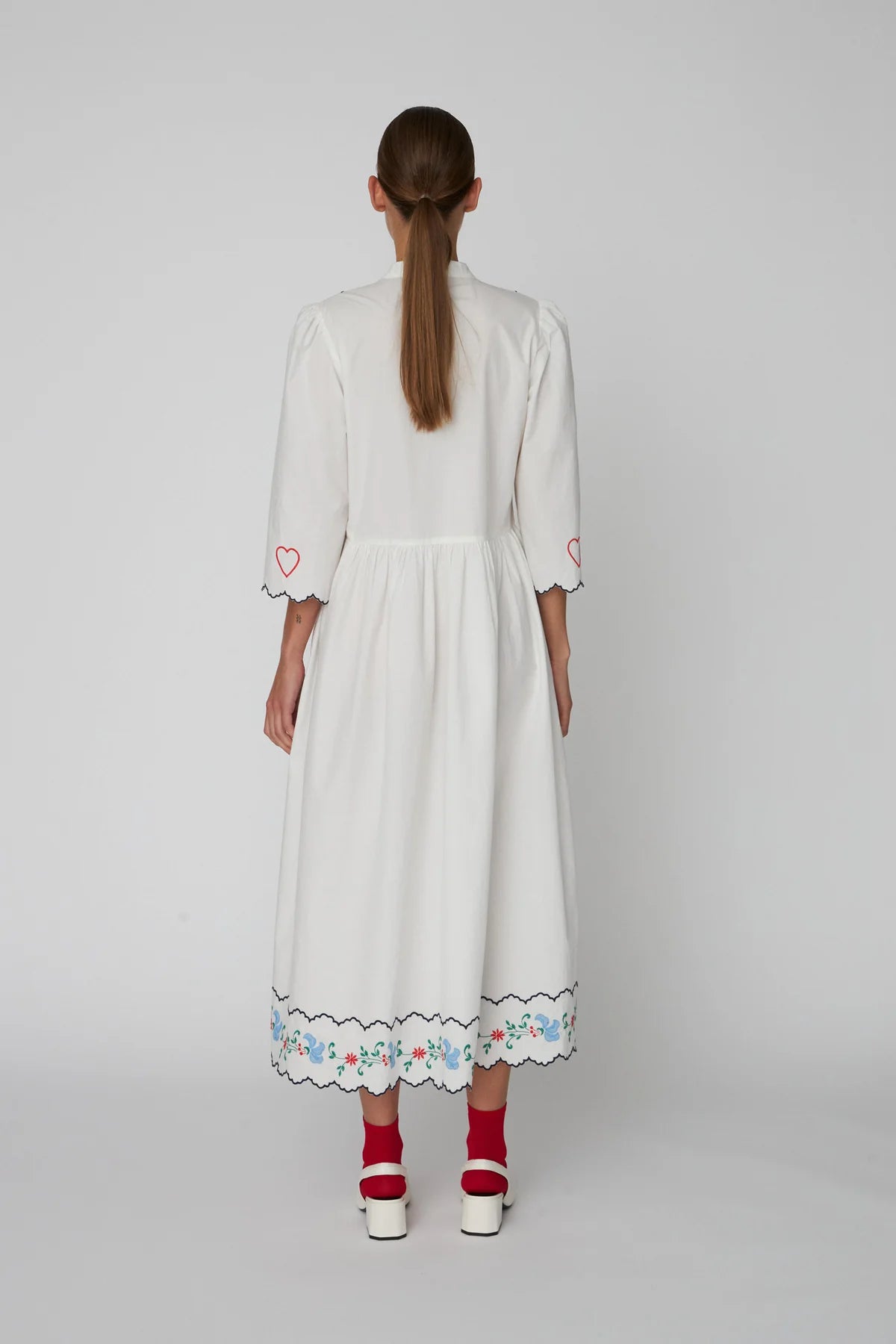 White Embroidered Dress