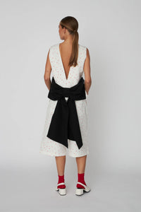 Heart Print Bow Top