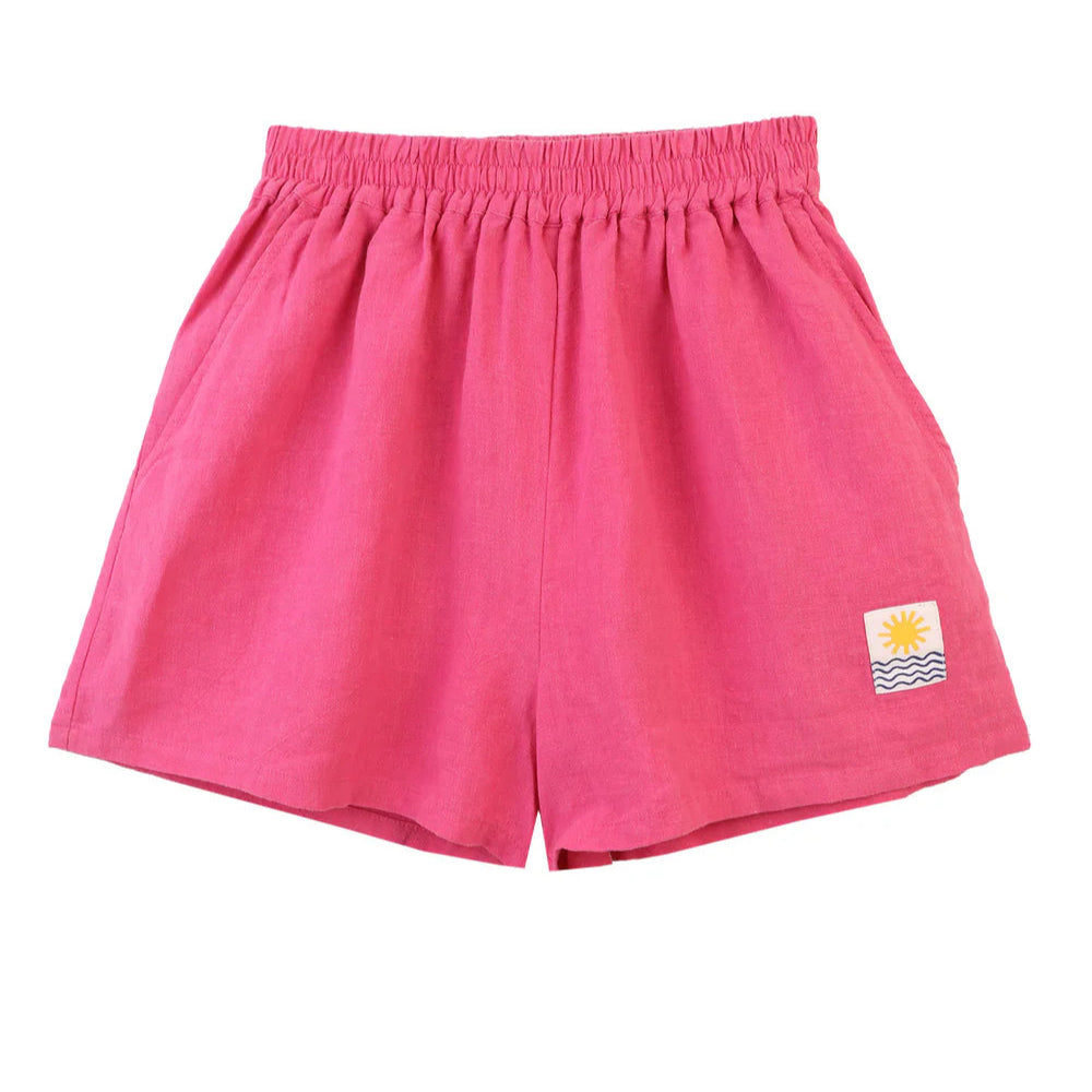 Fuchsia Linen Shorts - Last One