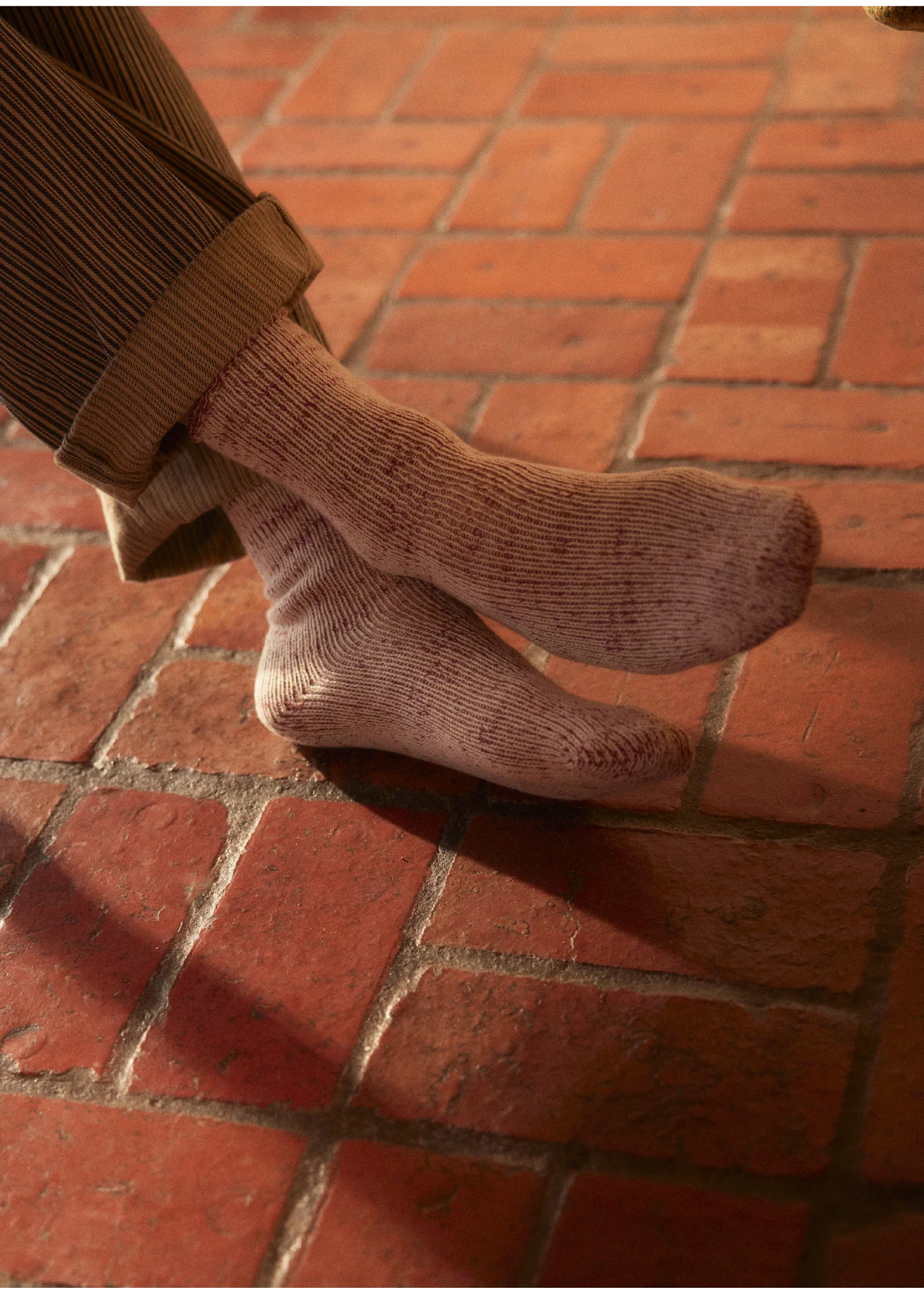 WOOL COLLECTION Recycled Raw White Socks (39-45)