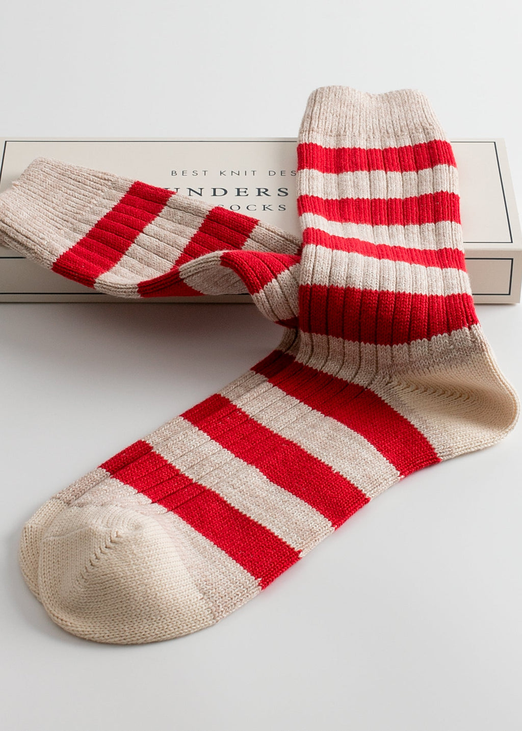 NAUTICAL TURN Sailor Red Socks (39-45)