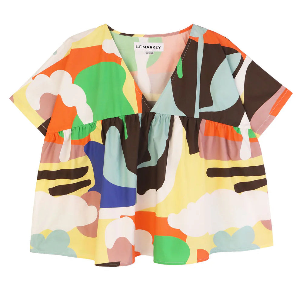 Abstract Print Matteo Top - size S/M
