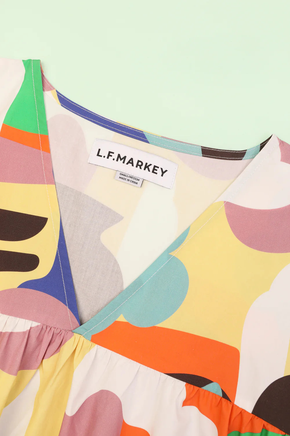 Abstract Print Matteo Top - size S/M