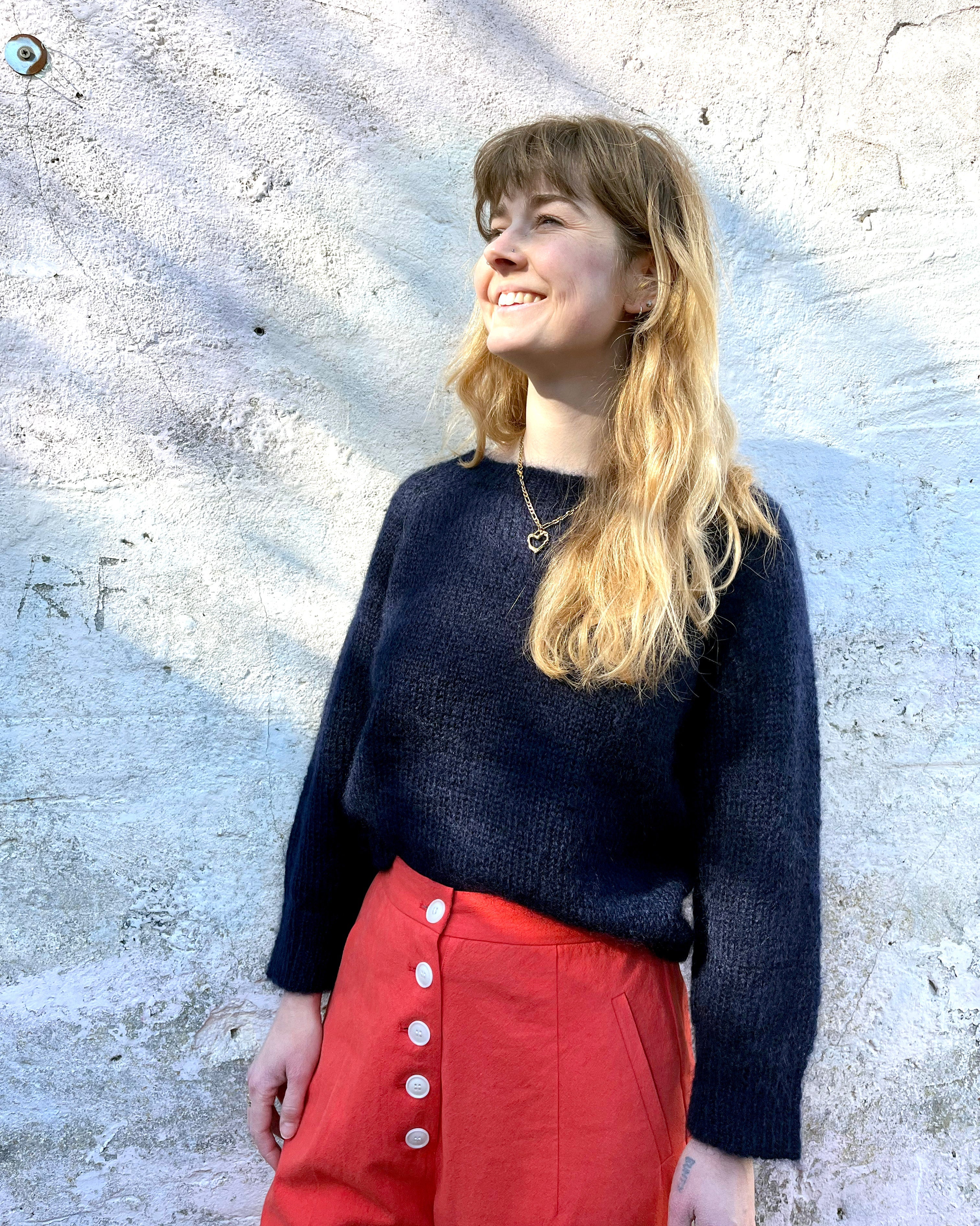 Navy Mohair Jumper