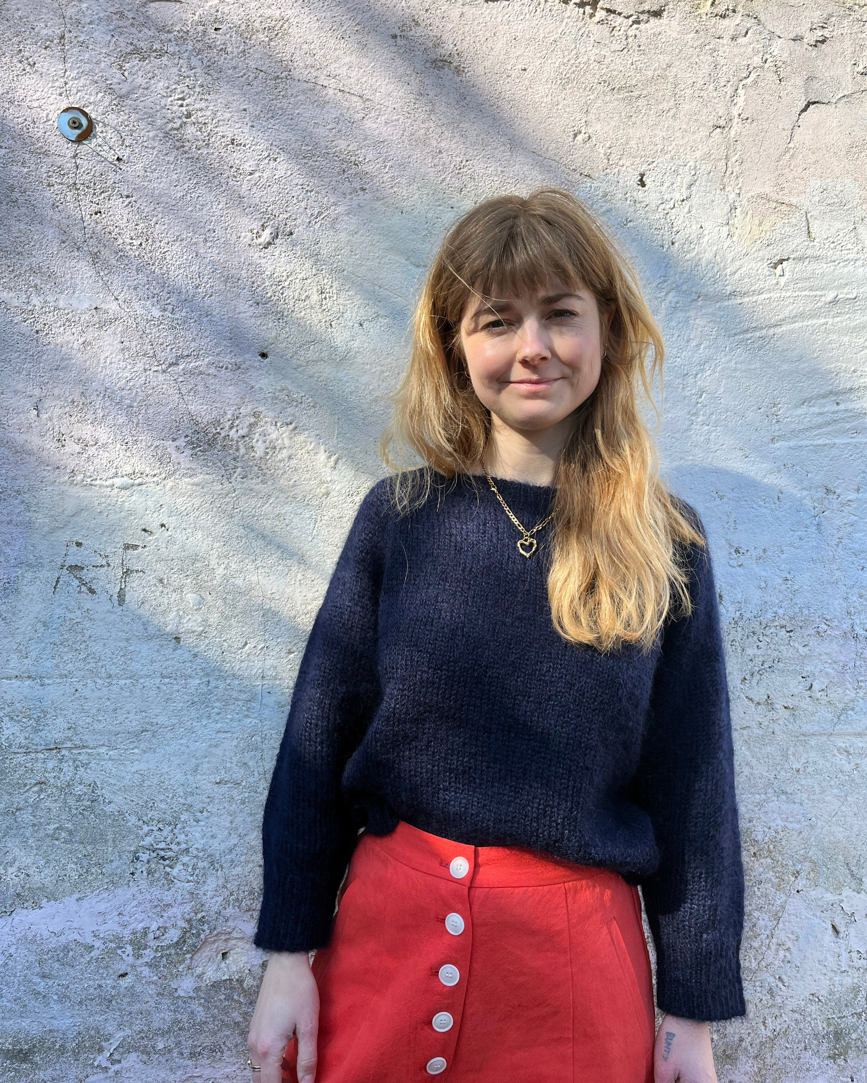 Navy Mohair Jumper
