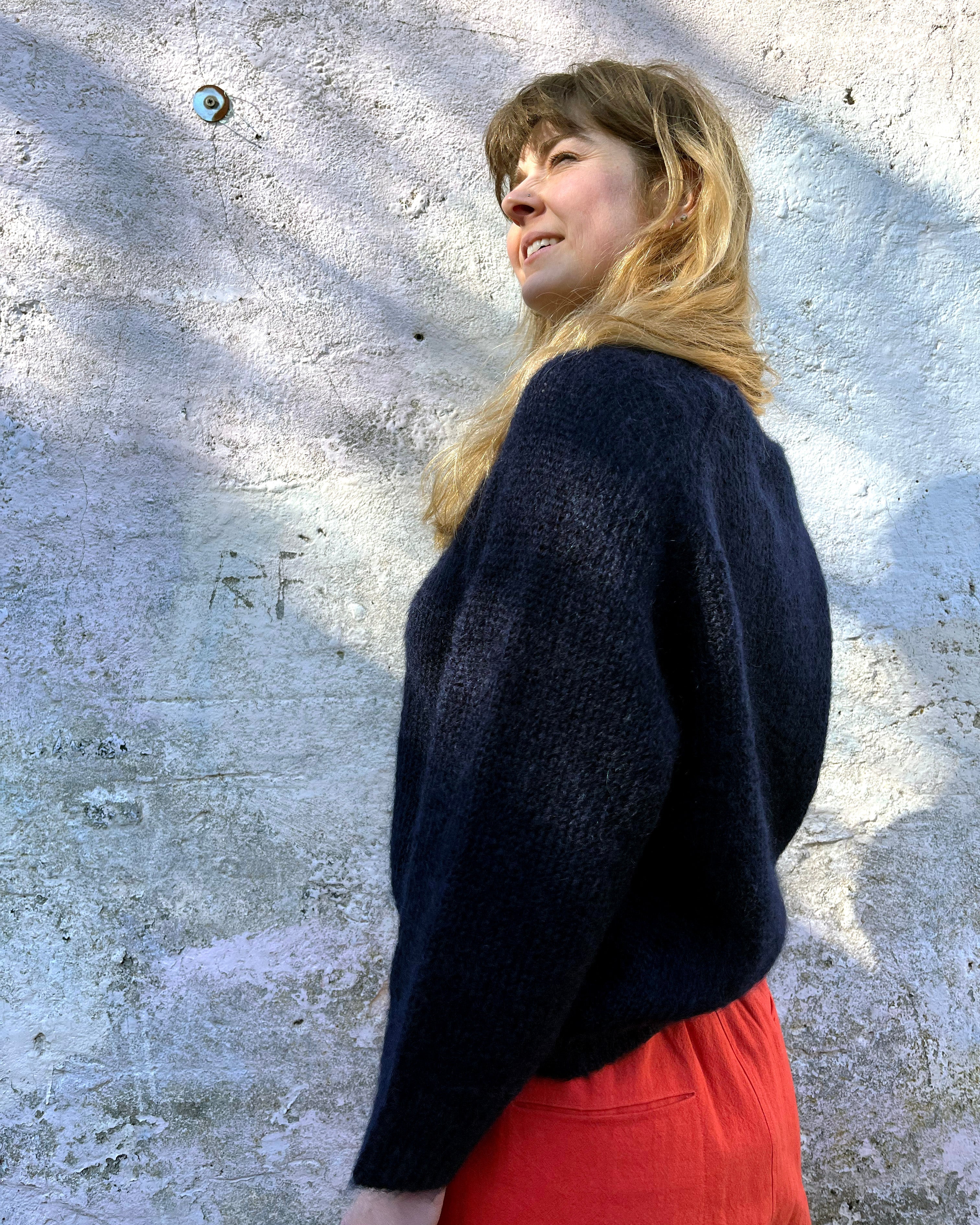 Navy Mohair Jumper