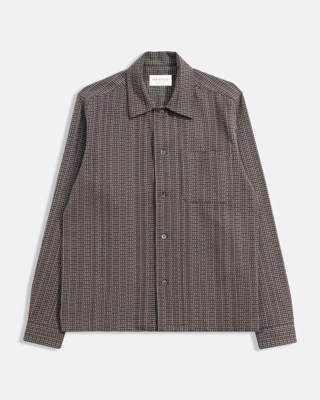 Brown & Stone Linear Dobby Shirt