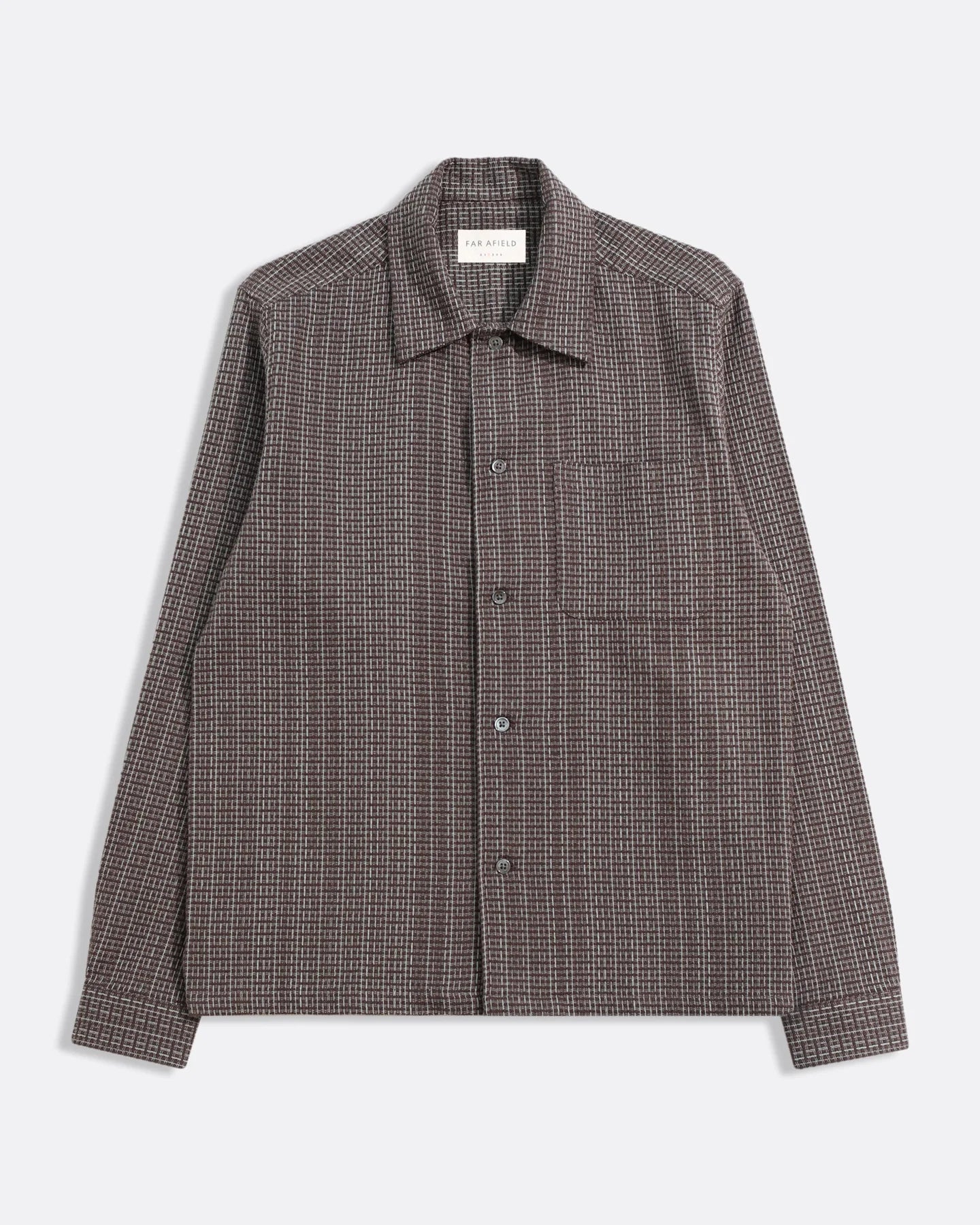 Brown & Stone Linear Dobby Shirt