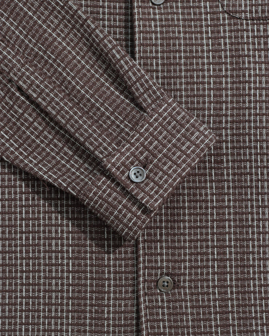 Brown & Stone Linear Dobby Shirt