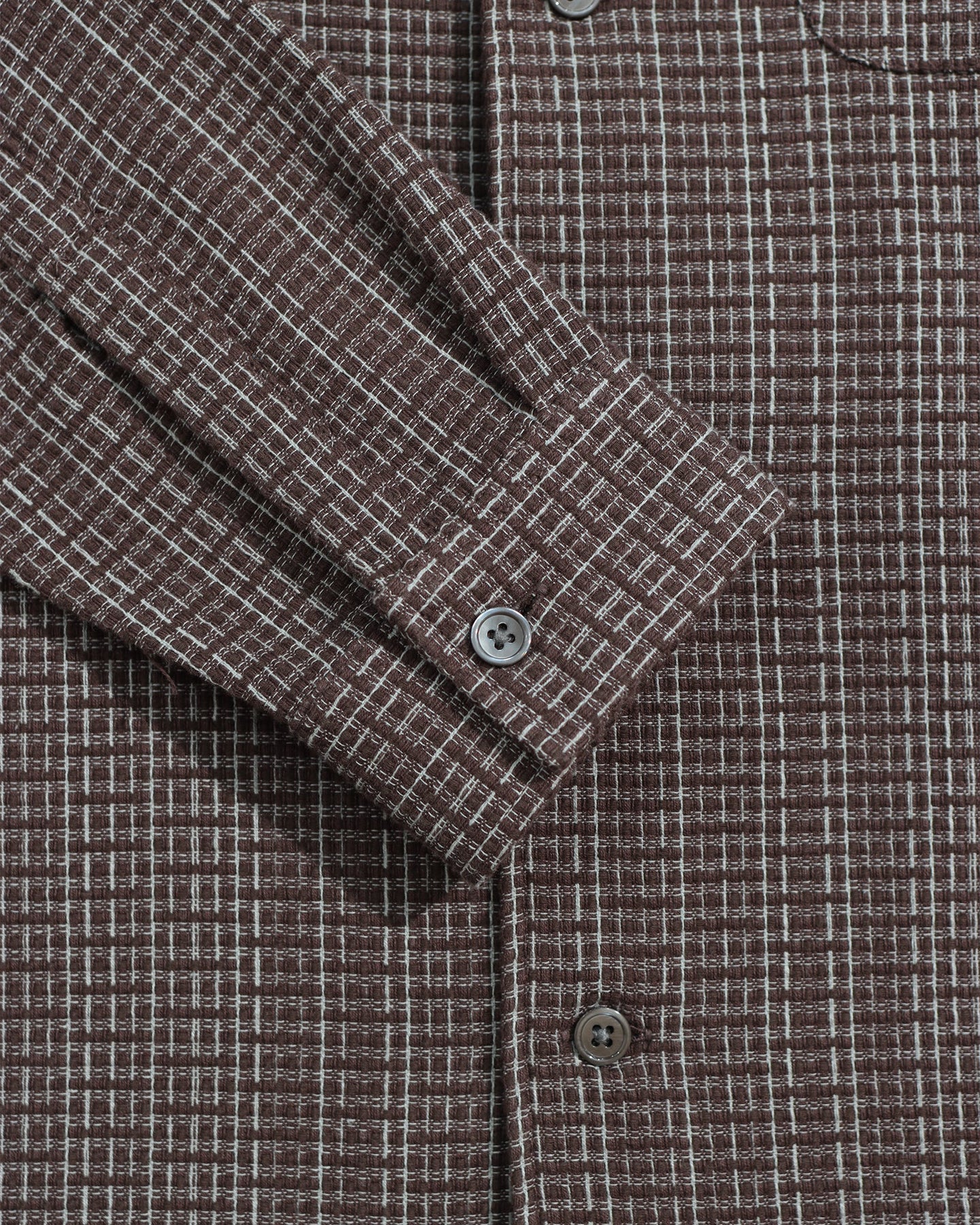 Brown & Stone Linear Dobby Shirt